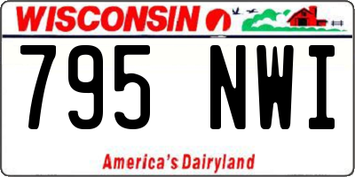 WI license plate 795NWI