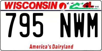 WI license plate 795NWM