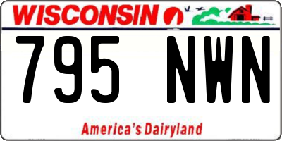 WI license plate 795NWN