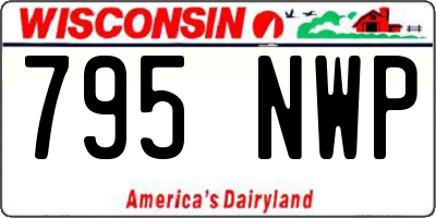WI license plate 795NWP
