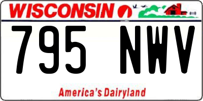 WI license plate 795NWV
