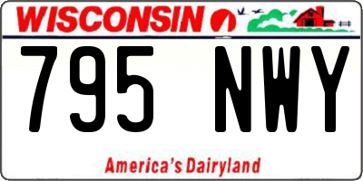 WI license plate 795NWY