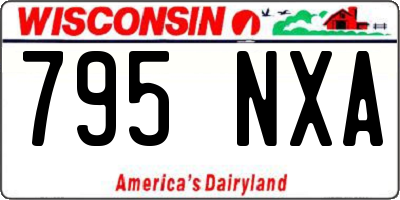 WI license plate 795NXA