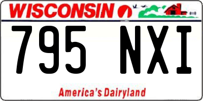 WI license plate 795NXI