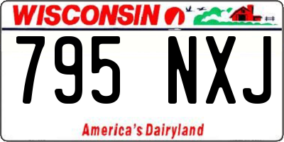 WI license plate 795NXJ