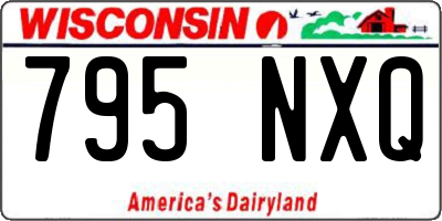 WI license plate 795NXQ