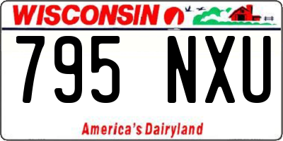 WI license plate 795NXU