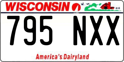 WI license plate 795NXX