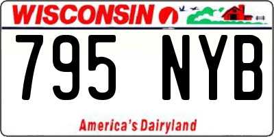 WI license plate 795NYB