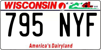 WI license plate 795NYF