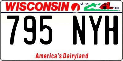 WI license plate 795NYH