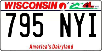 WI license plate 795NYI