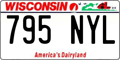 WI license plate 795NYL