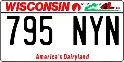 WI license plate 795NYN
