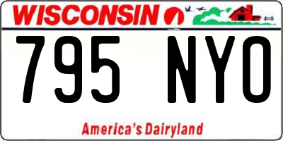 WI license plate 795NYO