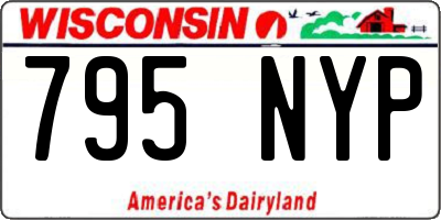 WI license plate 795NYP