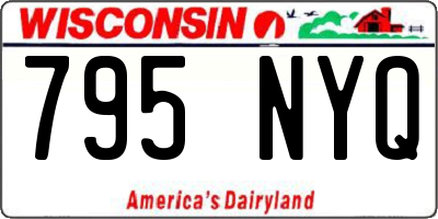 WI license plate 795NYQ