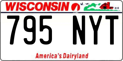 WI license plate 795NYT