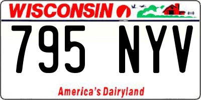 WI license plate 795NYV