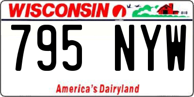 WI license plate 795NYW