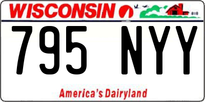 WI license plate 795NYY