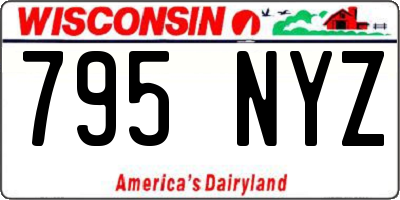 WI license plate 795NYZ