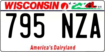 WI license plate 795NZA