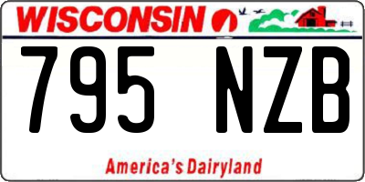 WI license plate 795NZB