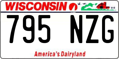 WI license plate 795NZG