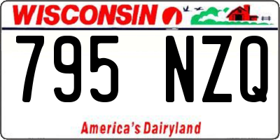 WI license plate 795NZQ