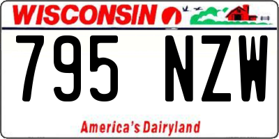 WI license plate 795NZW