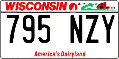 WI license plate 795NZY