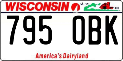WI license plate 795OBK