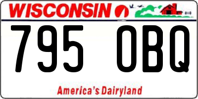 WI license plate 795OBQ