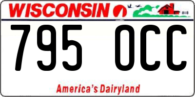 WI license plate 795OCC