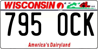 WI license plate 795OCK
