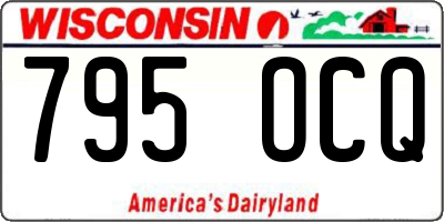 WI license plate 795OCQ