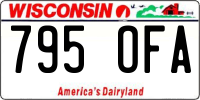 WI license plate 795OFA