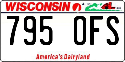 WI license plate 795OFS