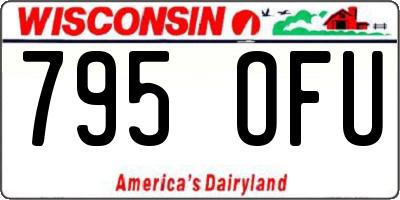 WI license plate 795OFU