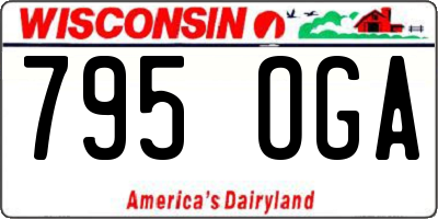 WI license plate 795OGA