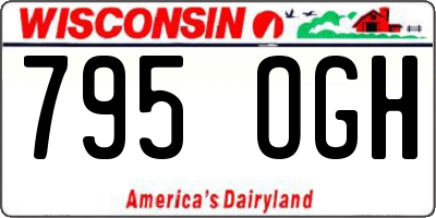 WI license plate 795OGH