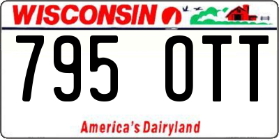 WI license plate 795OTT
