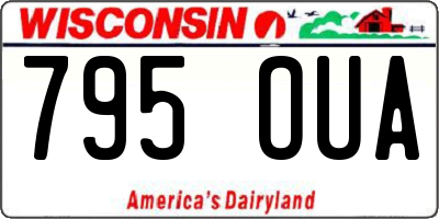 WI license plate 795OUA