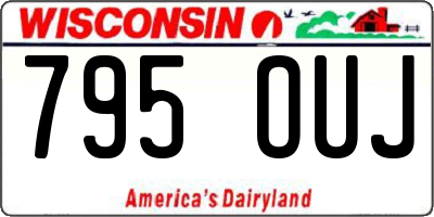 WI license plate 795OUJ