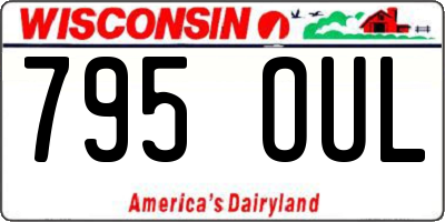 WI license plate 795OUL