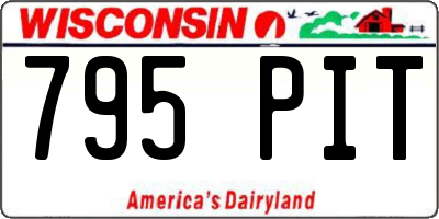 WI license plate 795PIT
