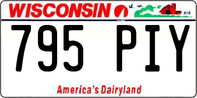 WI license plate 795PIY