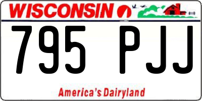 WI license plate 795PJJ
