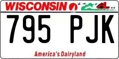 WI license plate 795PJK